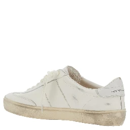 Low Sneakers Soul-Star with Metallic Heel in White Leather for Men