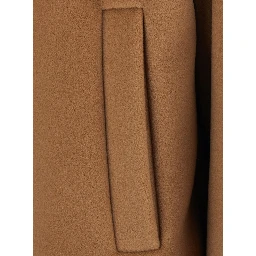 Beige Jacket with Elegant Details in Tech Fabric for Women
