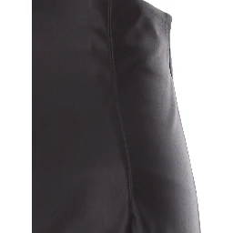 Brown Skirt with zip closure at the back in Ecoleather for women