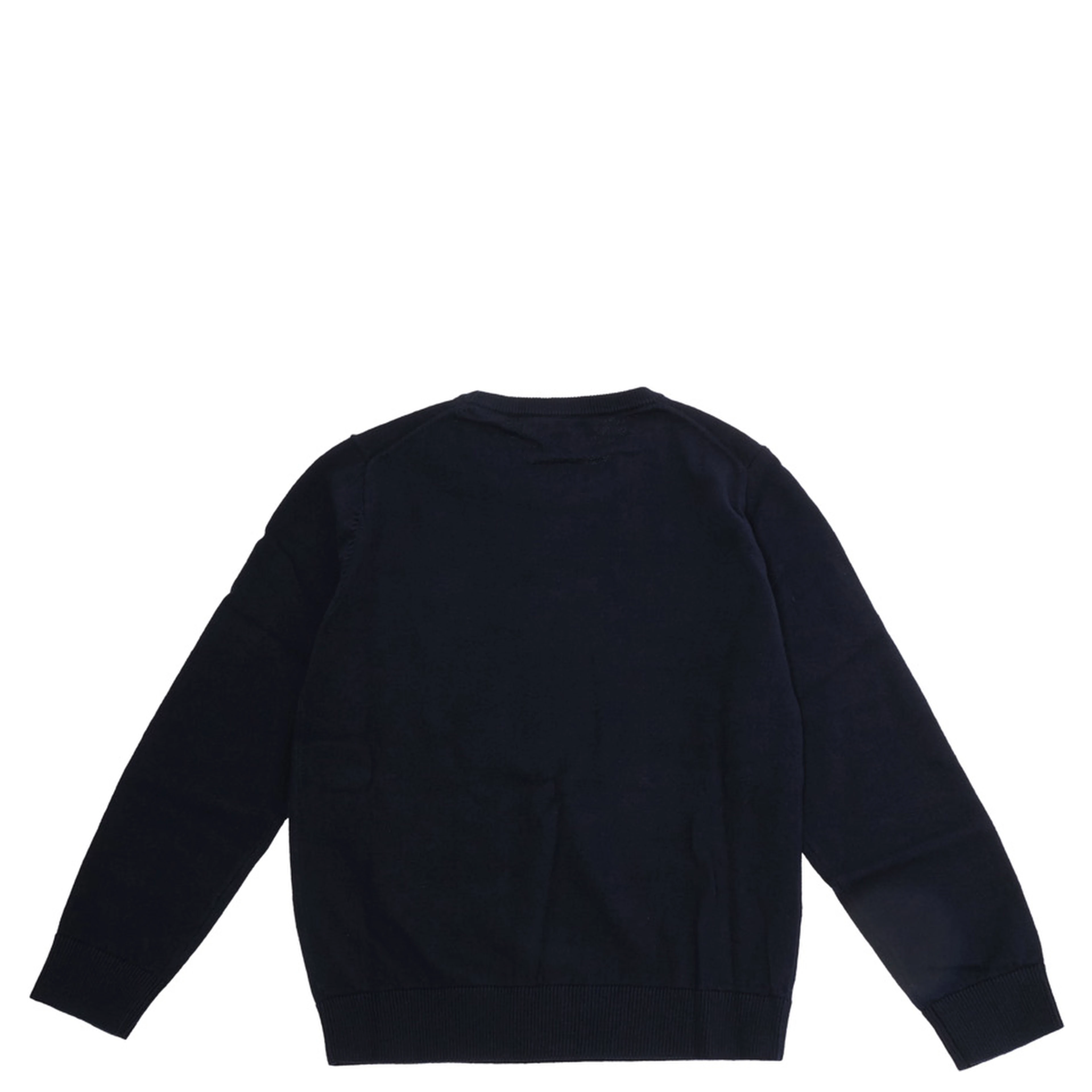 blue T-shirt with logo patch on the front in cotton for Boy