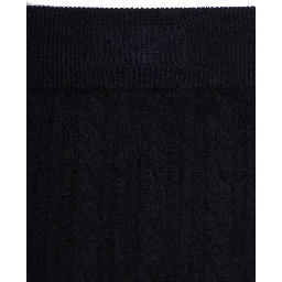 Blue Skirt with ribbed design in blend wool girl