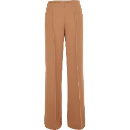 Pink Pants with elasticated waist and two side pockets in Blend viscose for women