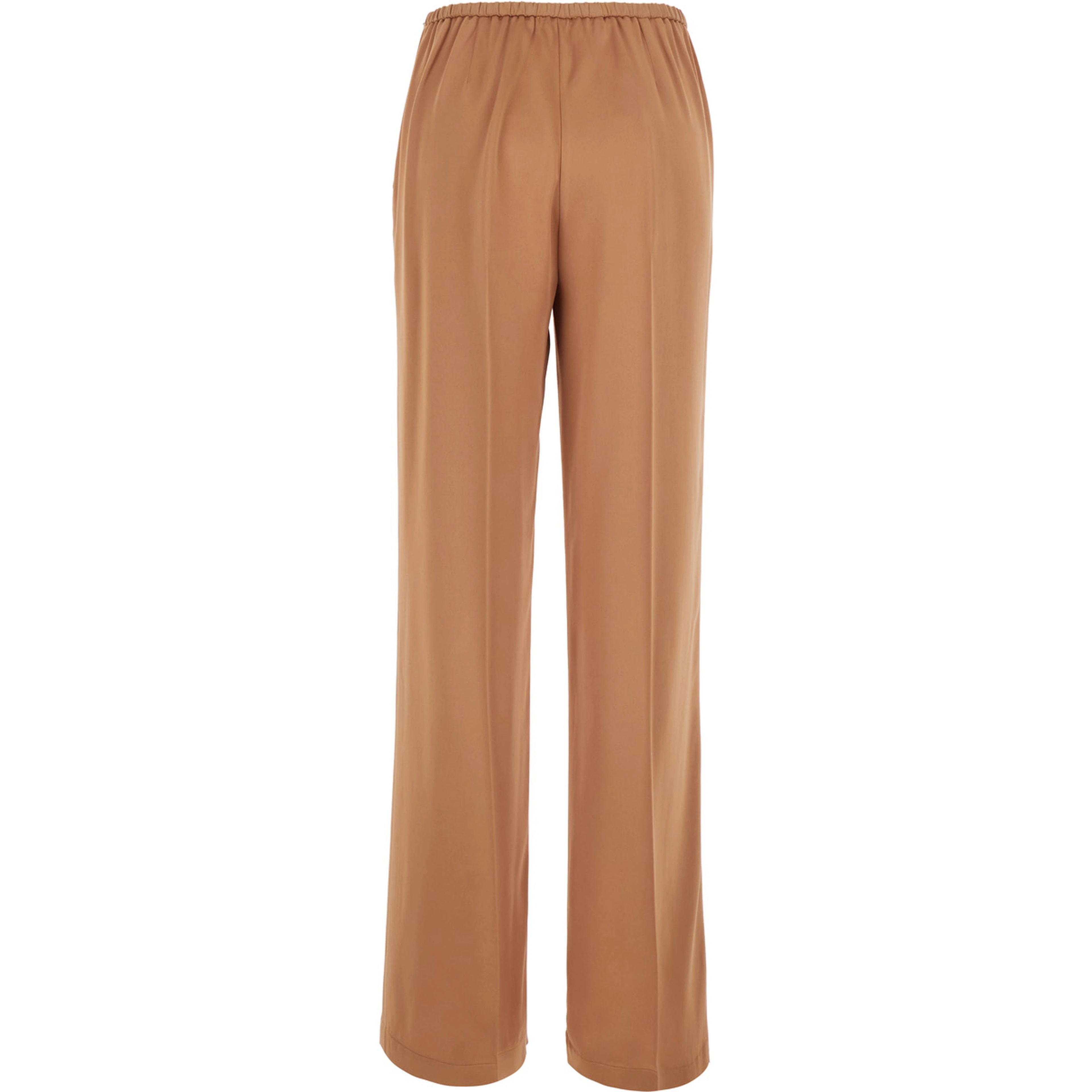 Pink Pants with elasticated waist and two side pockets in Blend viscose for women