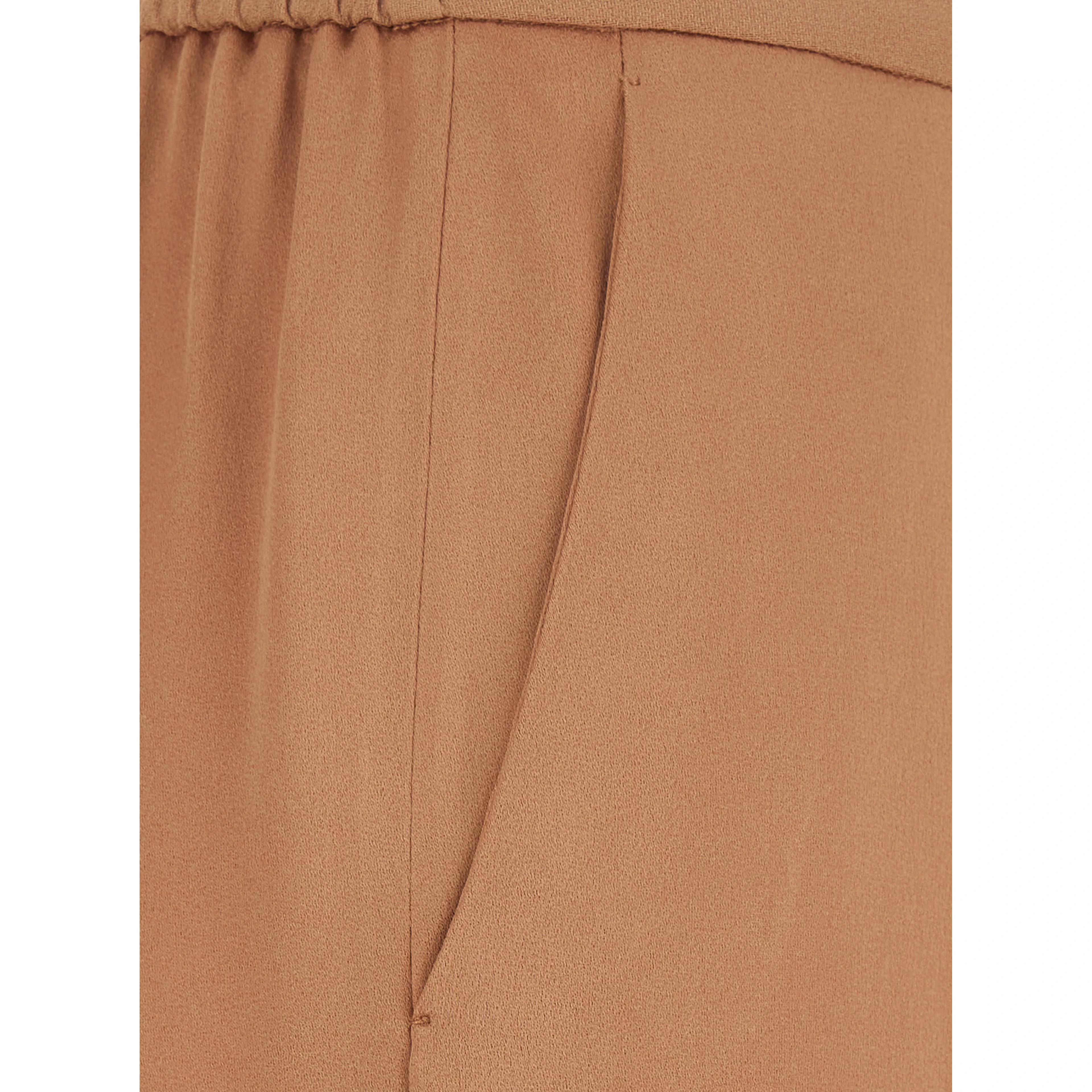 Pink Pants with elasticated waist and two side pockets in Blend viscose for women