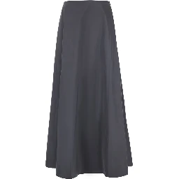 Grey Tech Fabric skirt with an essential construction for women