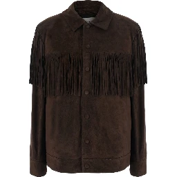 Womens Rodeo suede jacket in brown calf leather