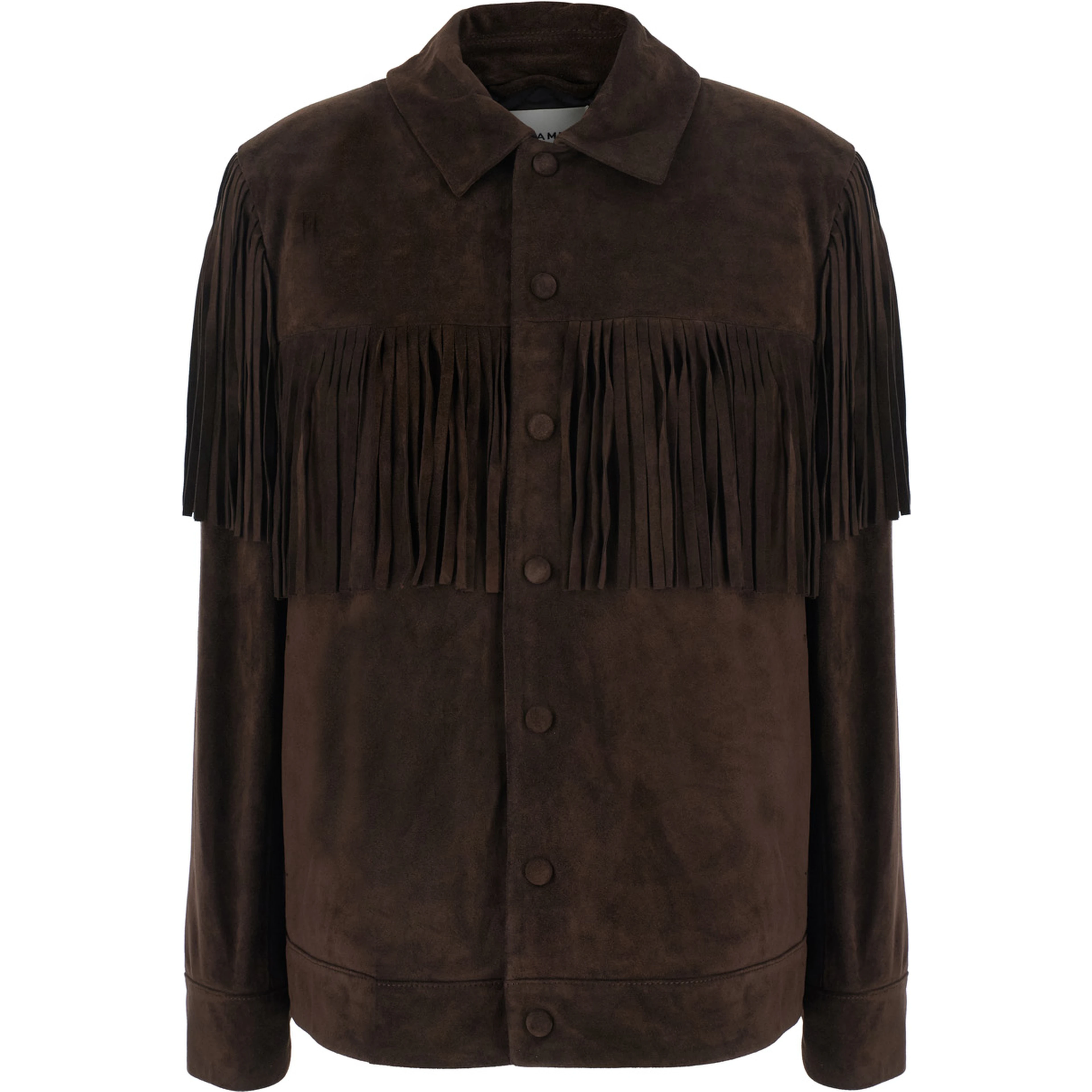 Womens Rodeo suede jacket in brown calf leather