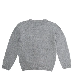 Douglas Crewneck Jaquard Sweater Snoopy Football in grey fabric for Boy