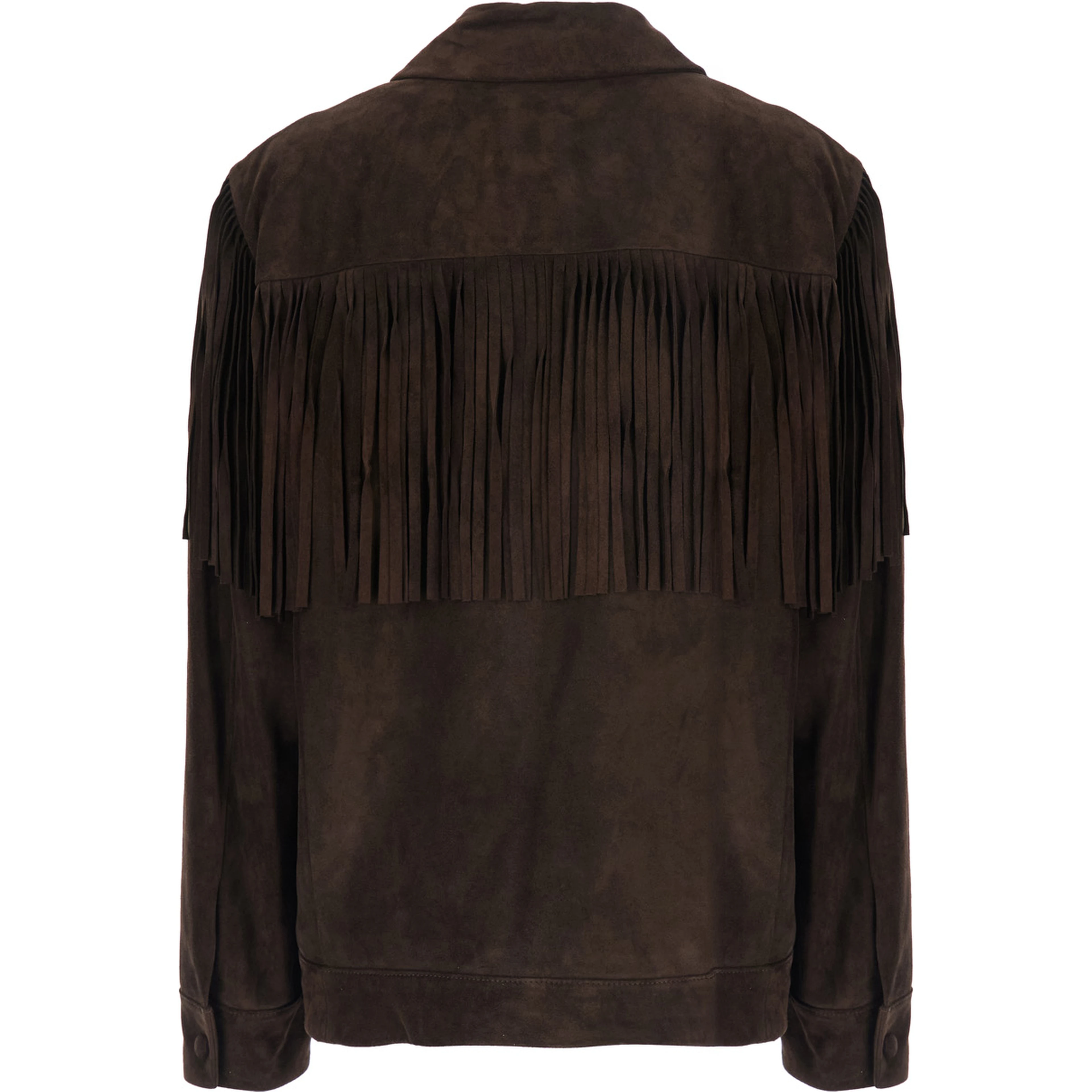 Womens Rodeo suede jacket in brown calf leather