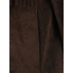 Womens Rodeo suede jacket in brown calf leather