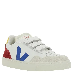 Sneaker V-90 Low Top with Logo Patch on the Side and Contrasting Heel with Leather Lettering Logo for Kids