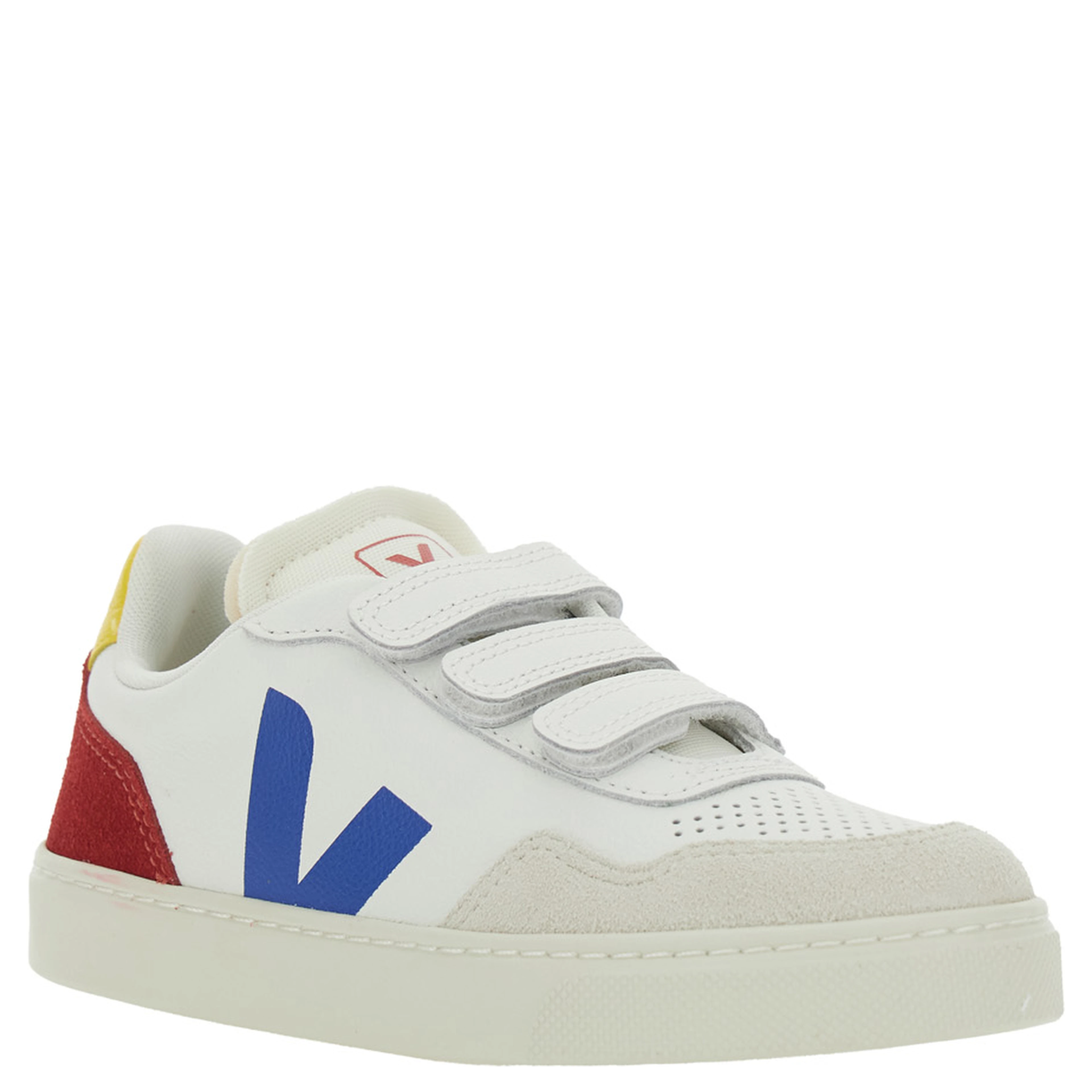 Sneaker V-90 Low Top with Logo Patch on the Side and Contrasting Heel with Leather Lettering Logo for Kids