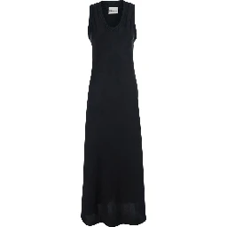 MAXI TANK DRESS WITH RIBBED DETAILS