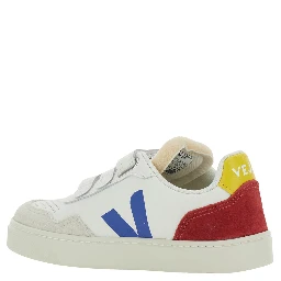 Sneaker V-90 Low Top with Logo Patch on the Side and Contrasting Heel with Leather Lettering Logo for Kids