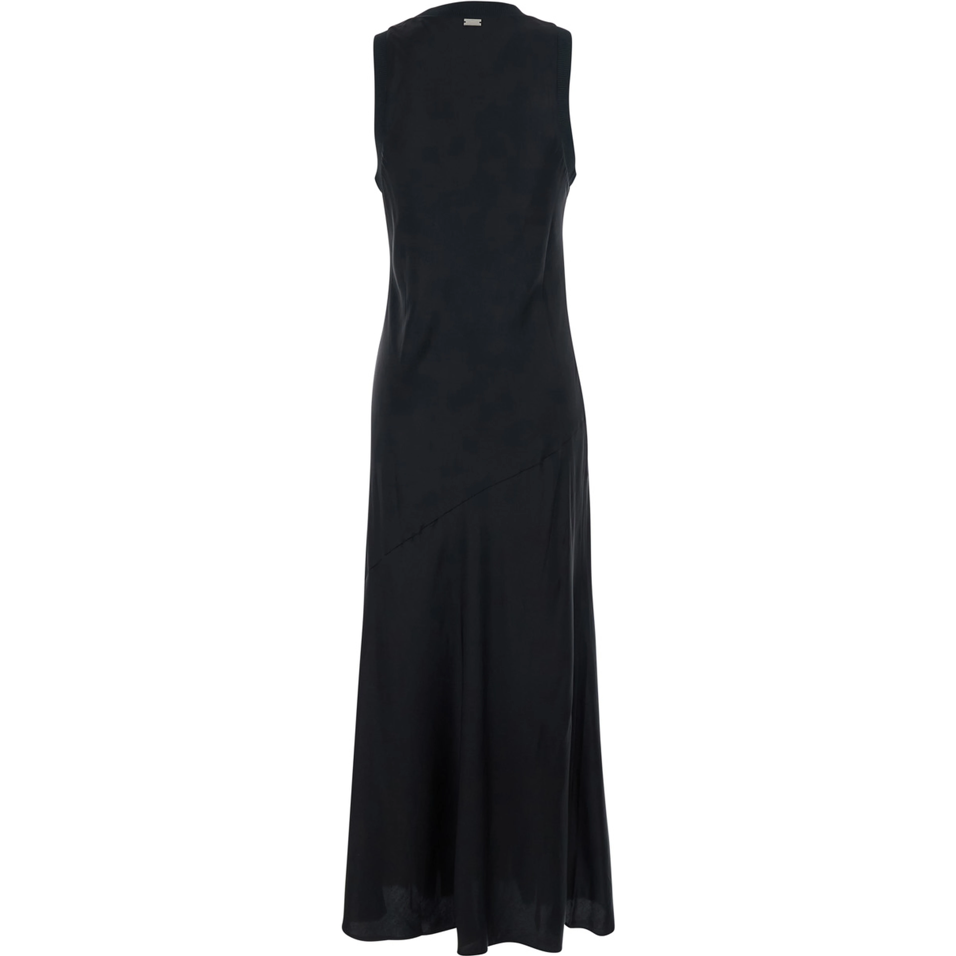 MAXI TANK DRESS WITH RIBBED DETAILS