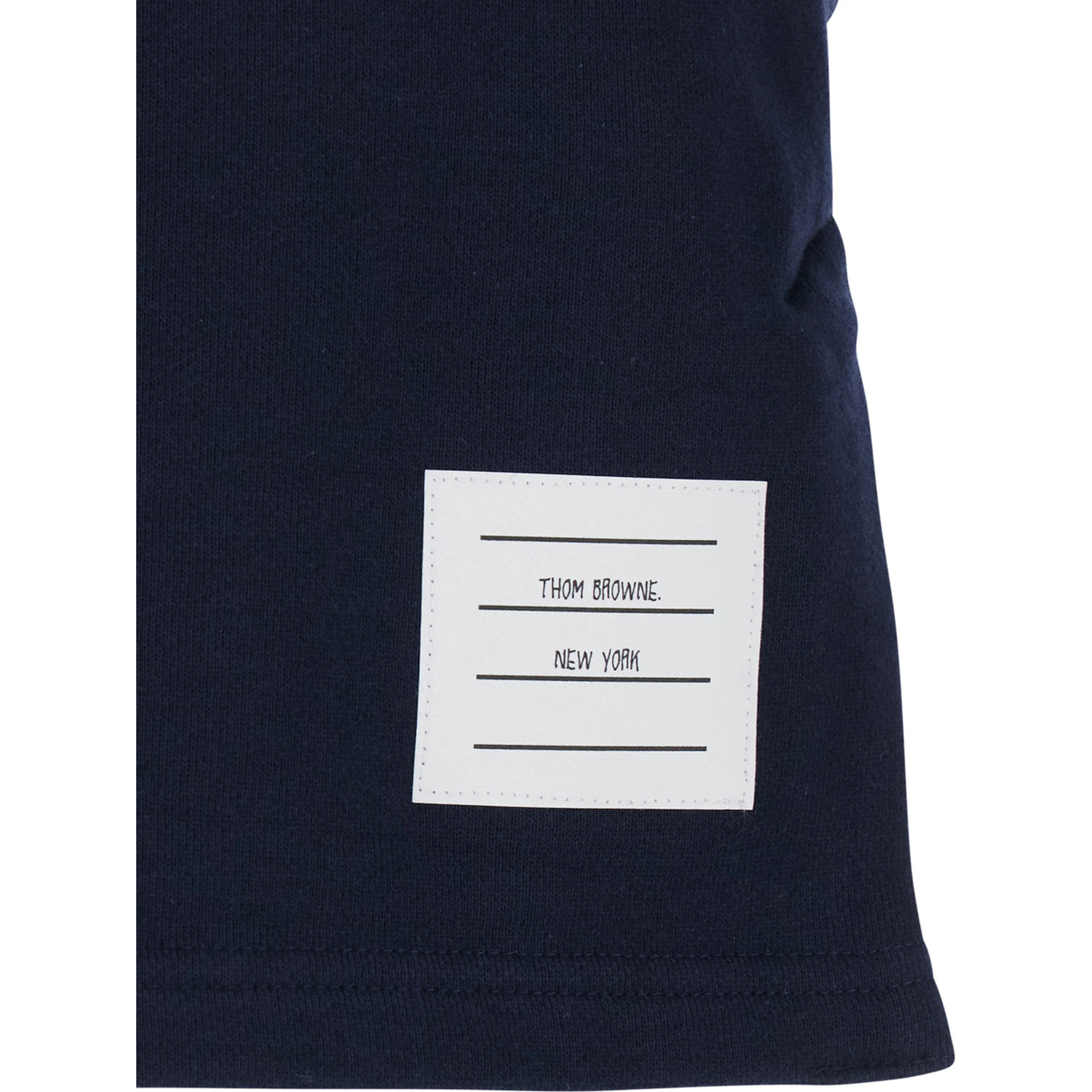 blue Skirt with elasticated waist and 4Bar logo in cotton for women