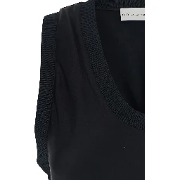 MAXI TANK DRESS WITH RIBBED DETAILS