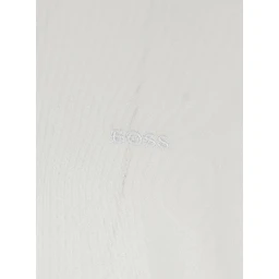 White T-Shirt with Logo Lettering Embroidery on the Front in Cotton for Men