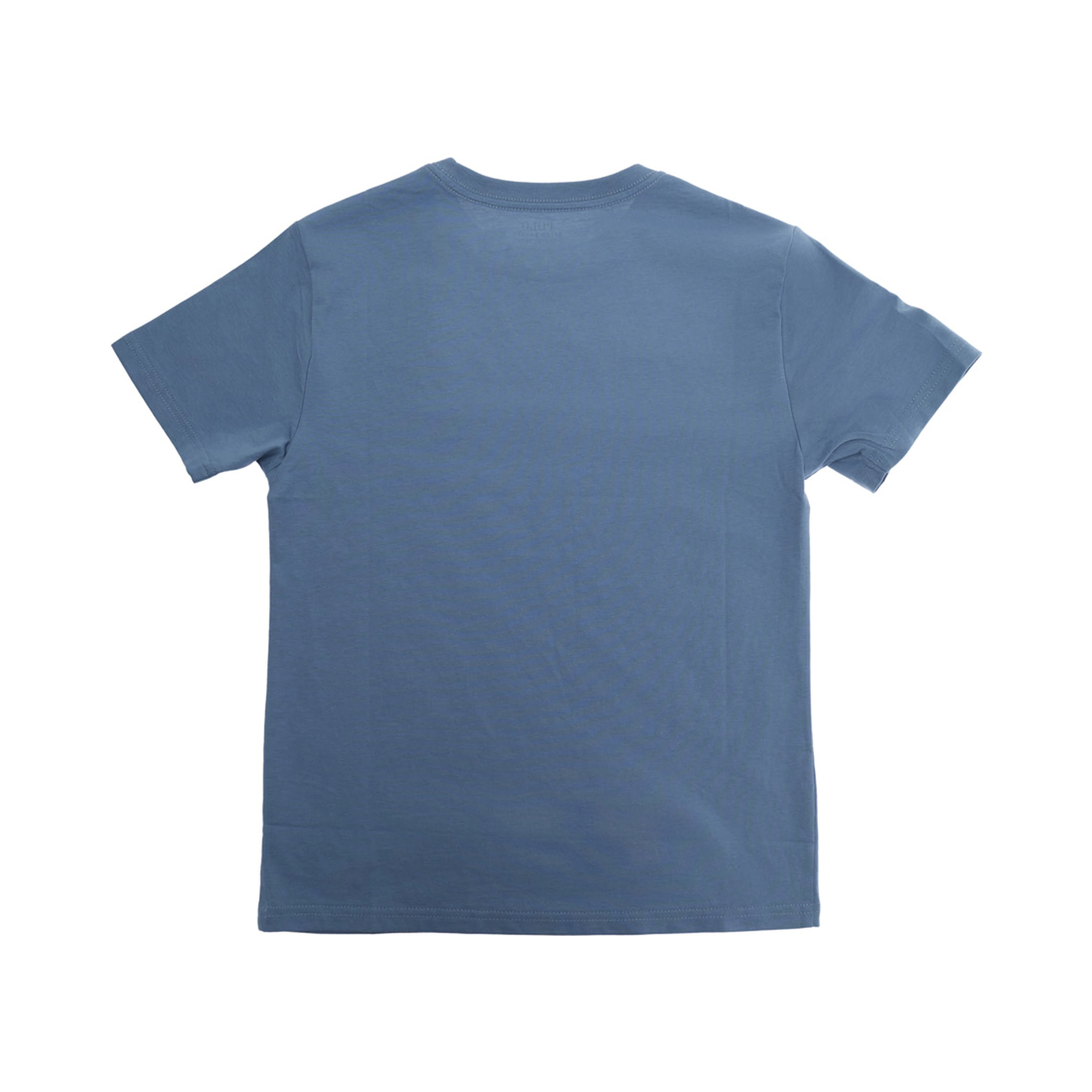 Blue T-Shirt with Logo Print on the Front for Men