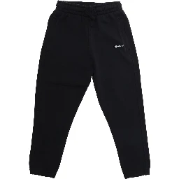 black Pants with pockets and logo on the front in cotton boy