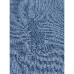 Blue T-Shirt with Logo Print on the Front for Men