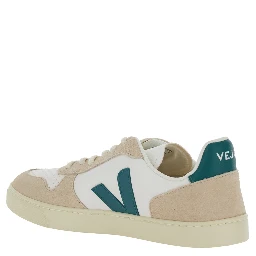 Sneakers SMALL V-10 White with leather detail for Women