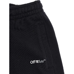 black Pants with pockets and logo on the front in cotton boy