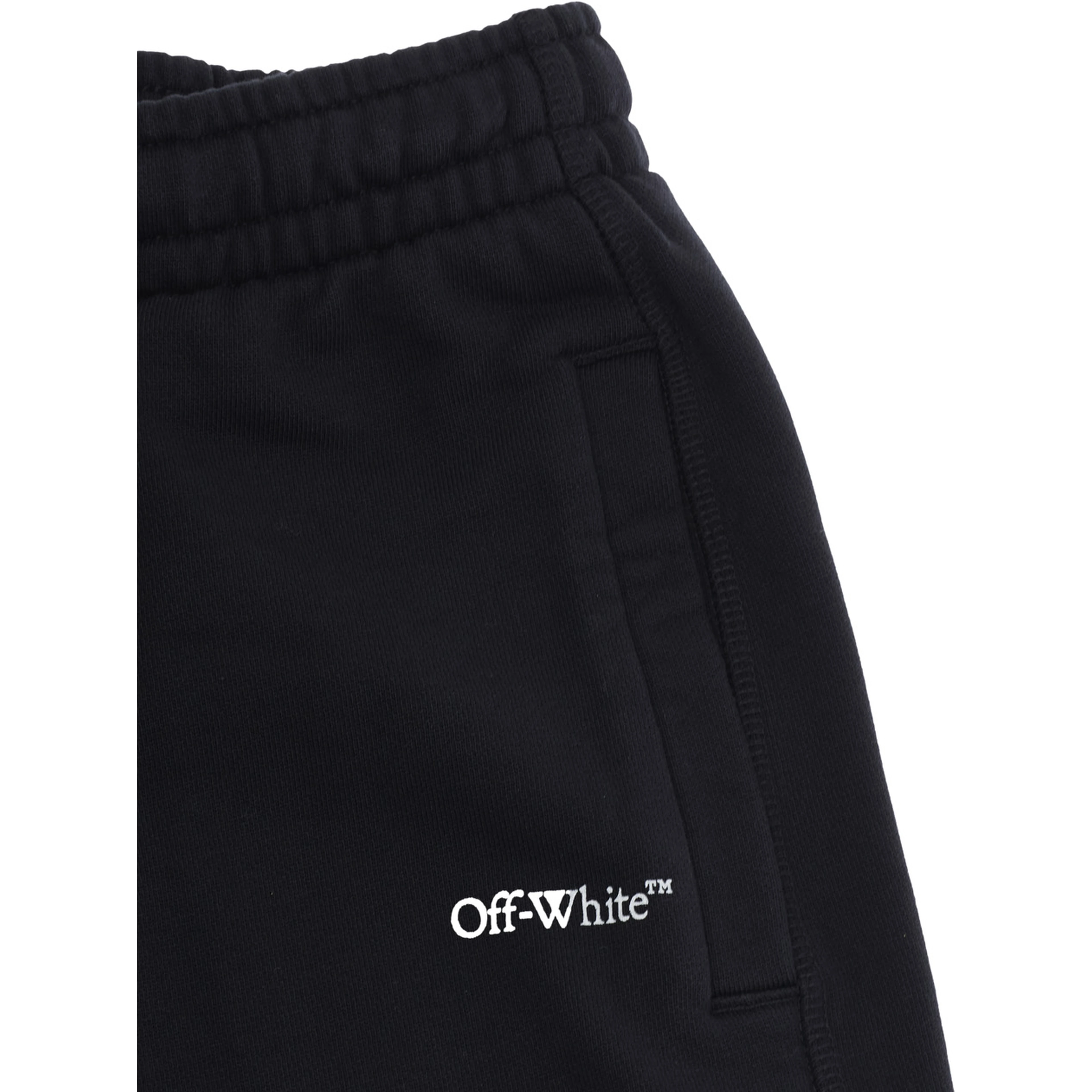 black Pants with pockets and logo on the front in cotton boy