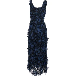 CORINNA LACE MIDI DRESS - Multicolor - Dress midi with lace details - In Polyester - Women