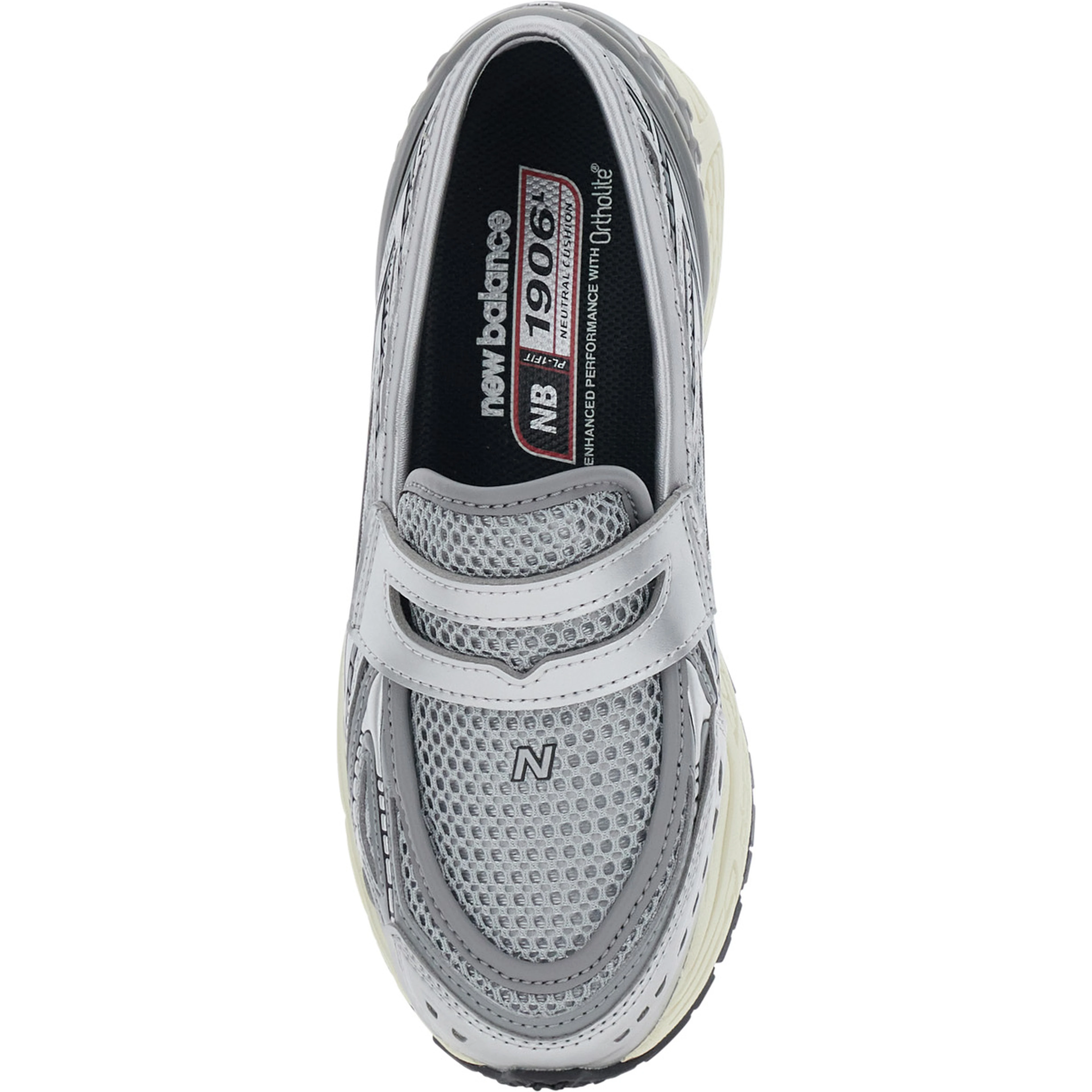 LIFESTYLE Silver Colored Sneakers with Rubber Sole and logo on the front in Leather and Fabric Unisex