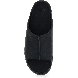 black Otzo Sandals with slip-on design in Suede men