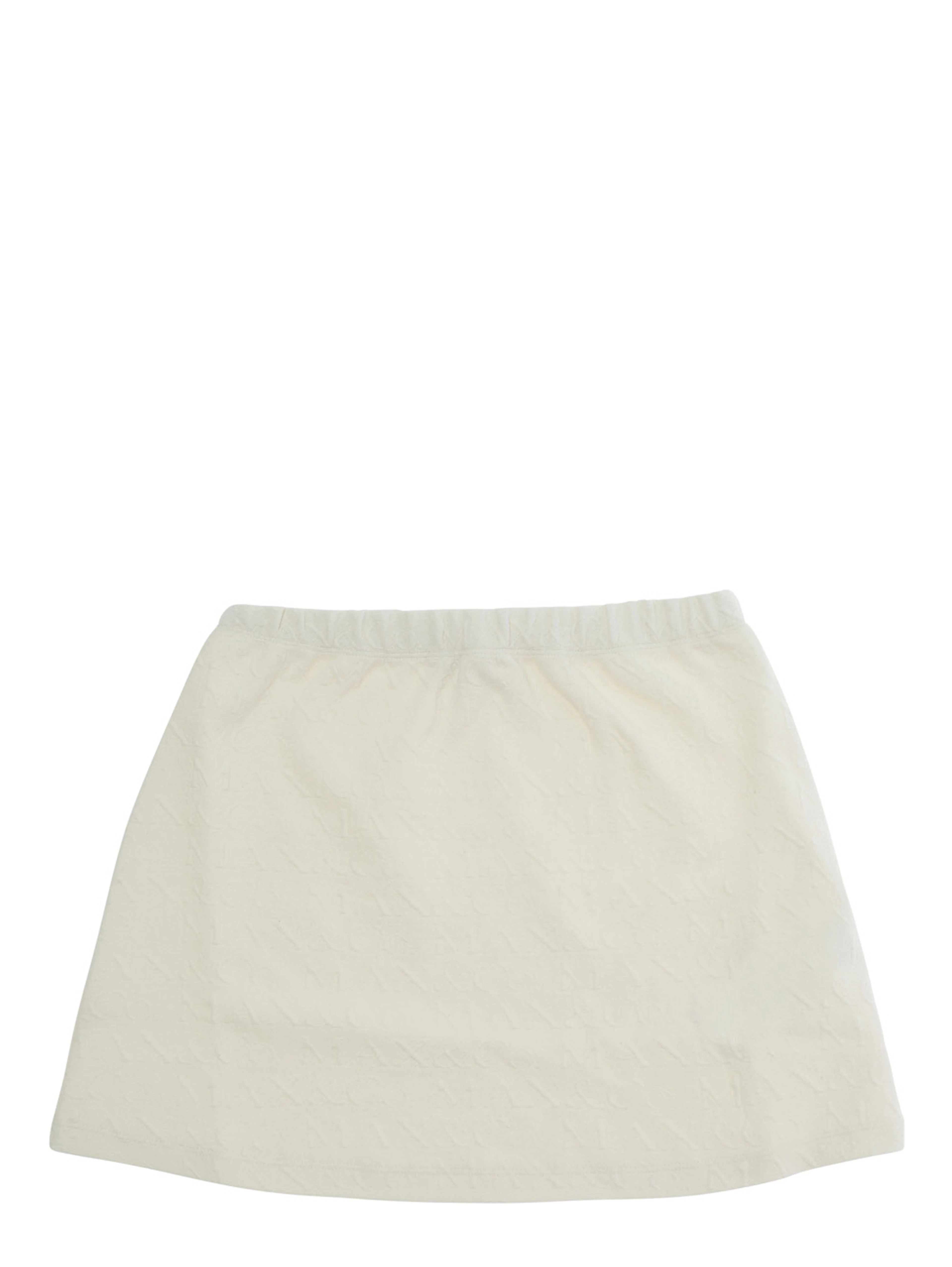 white elasticated waist skirt in Cotton and fabric for Girl