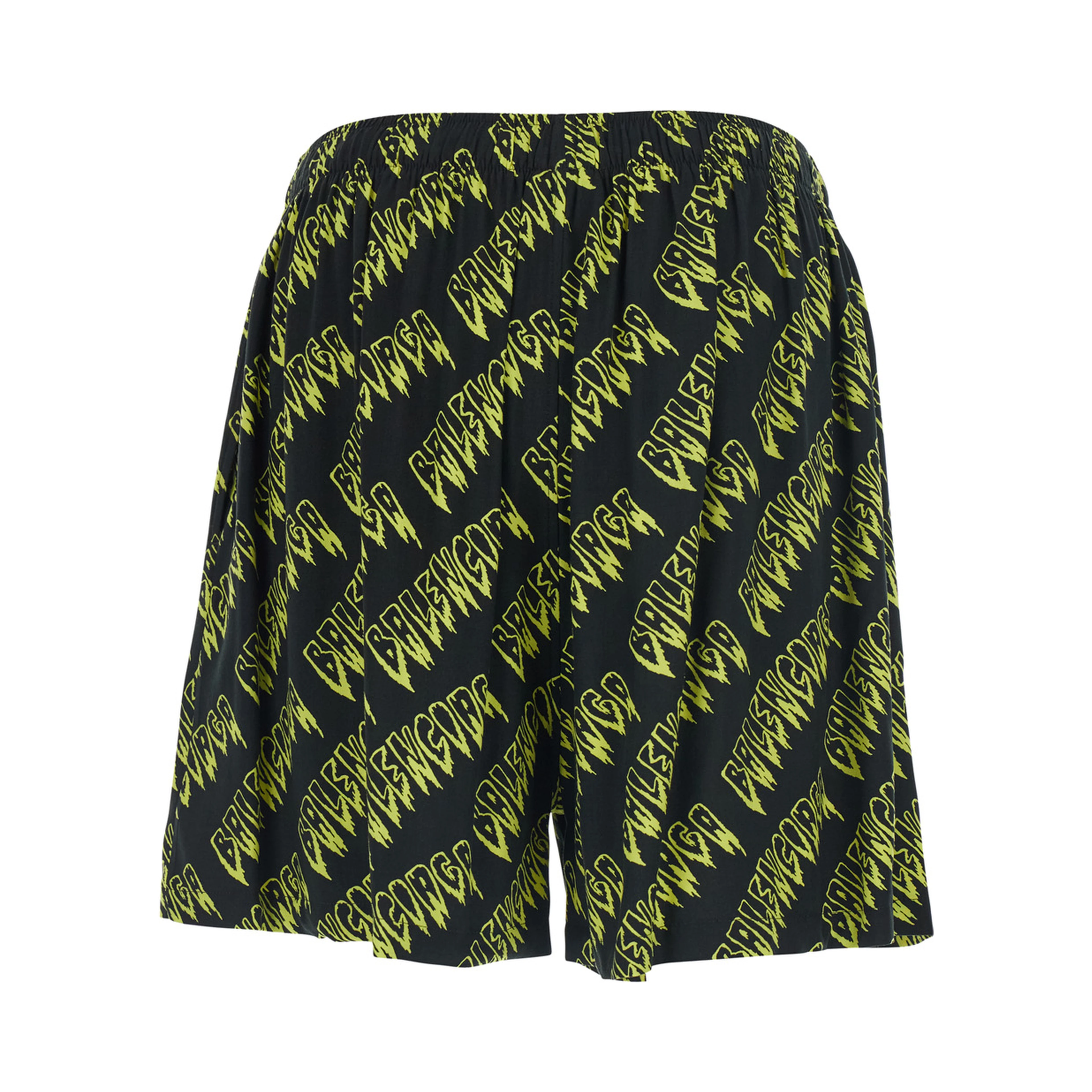 CREEPER VISCOSE Yellow Shorts with Side Pockets for Men