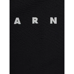 black Crewneck sweatshirt with logo on the front in cotton Girl