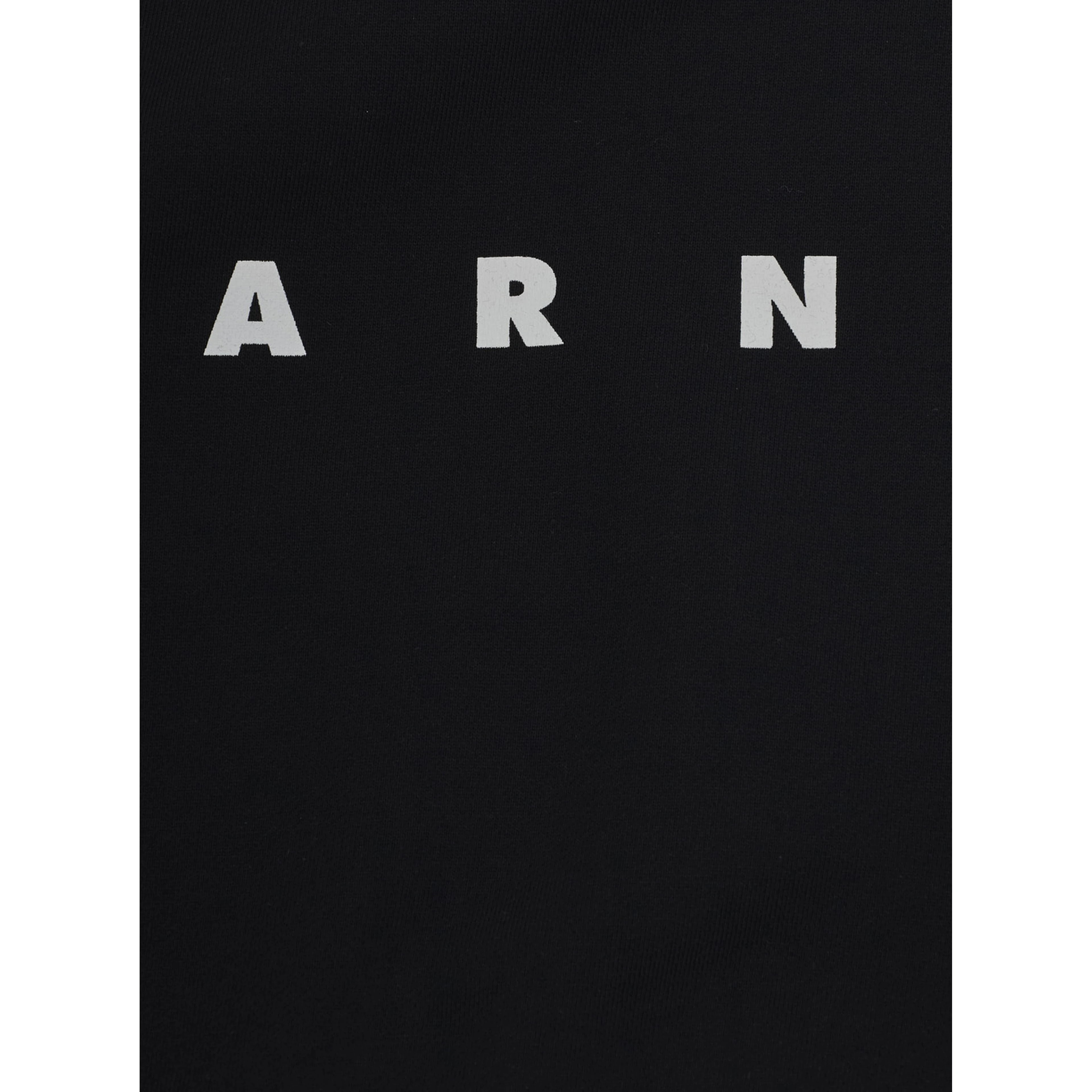 black Crewneck sweatshirt with logo on the front in cotton Girl