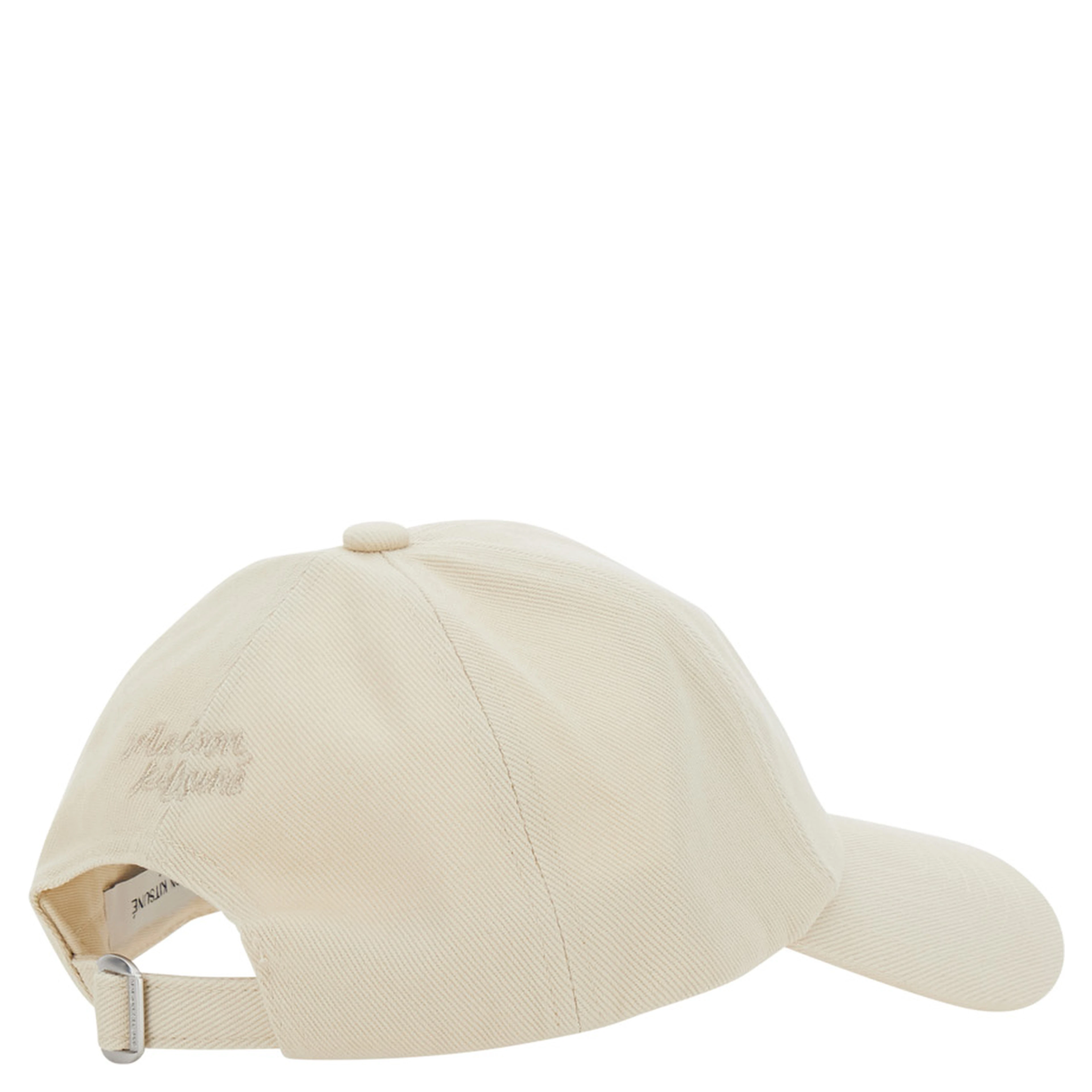 White Baseball cap with Fox Head patch on the front in cotton for men