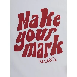 White T-shirt with front print in Cotton for Girl