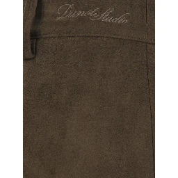 ALTER-SUEDE MINI SKIRT with polyester fabric and brown color for women