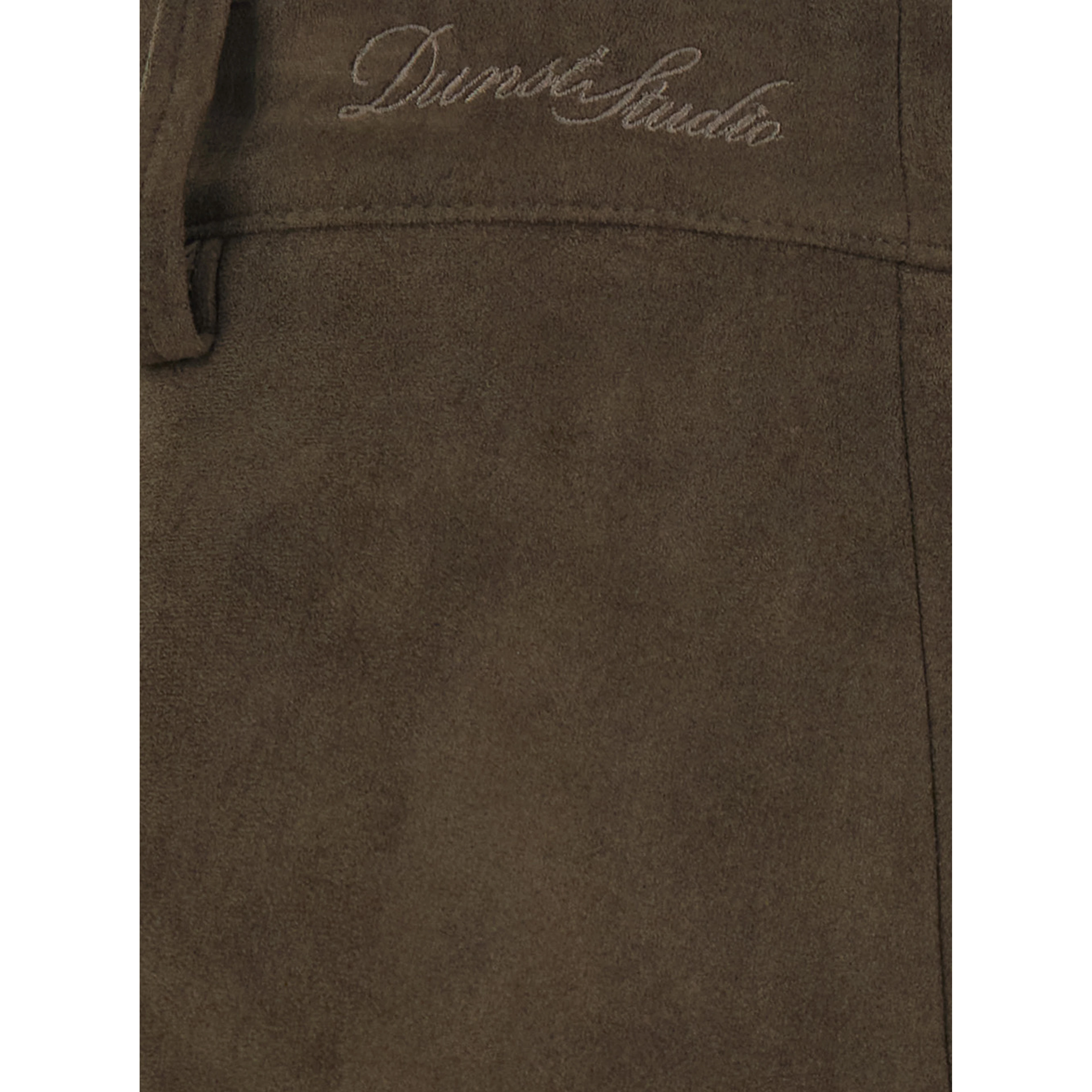 ALTER-SUEDE MINI SKIRT with polyester fabric and brown color for women