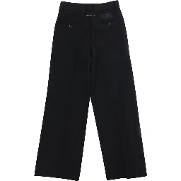 Black Pants with welt pockets on the front and back and logo patch on the back in Blend stretch Boy