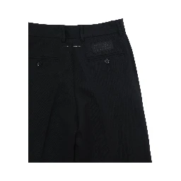 Black Pants with welt pockets on the front and back and logo patch on the back in Blend stretch Boy