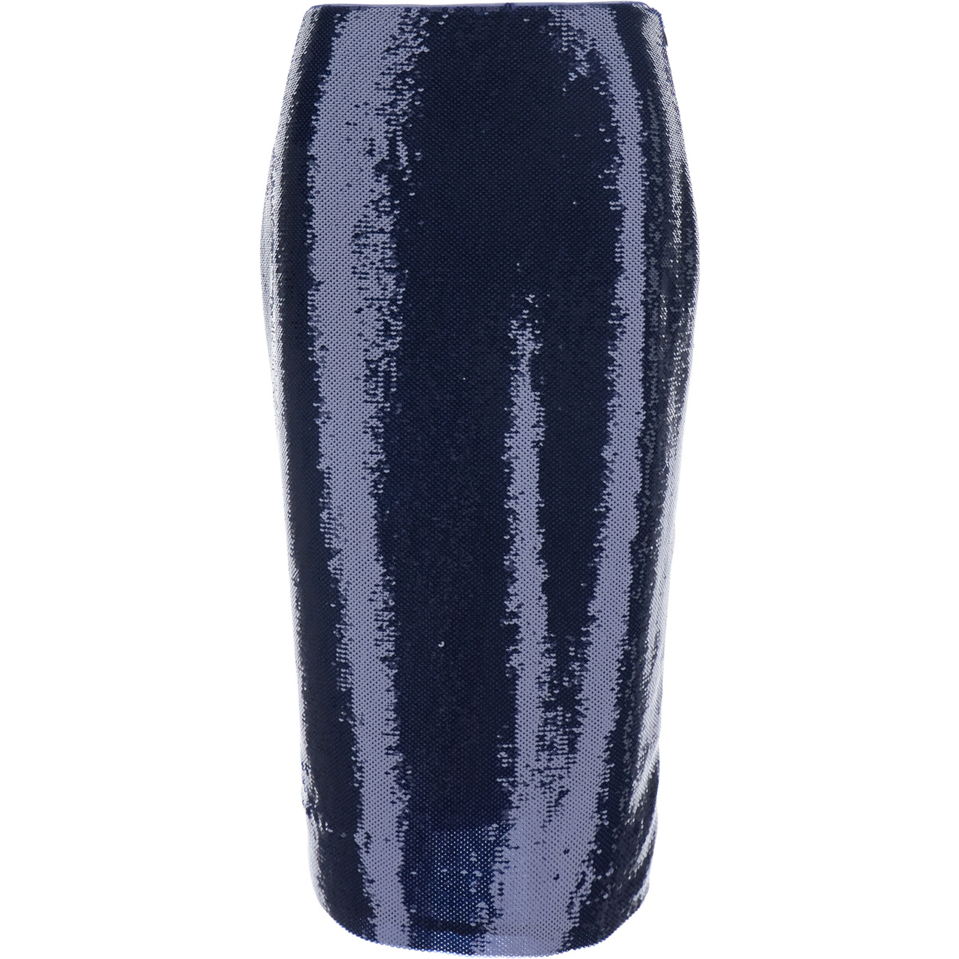 Blue Skirt with all-over sequins in stretch tech fabric for women