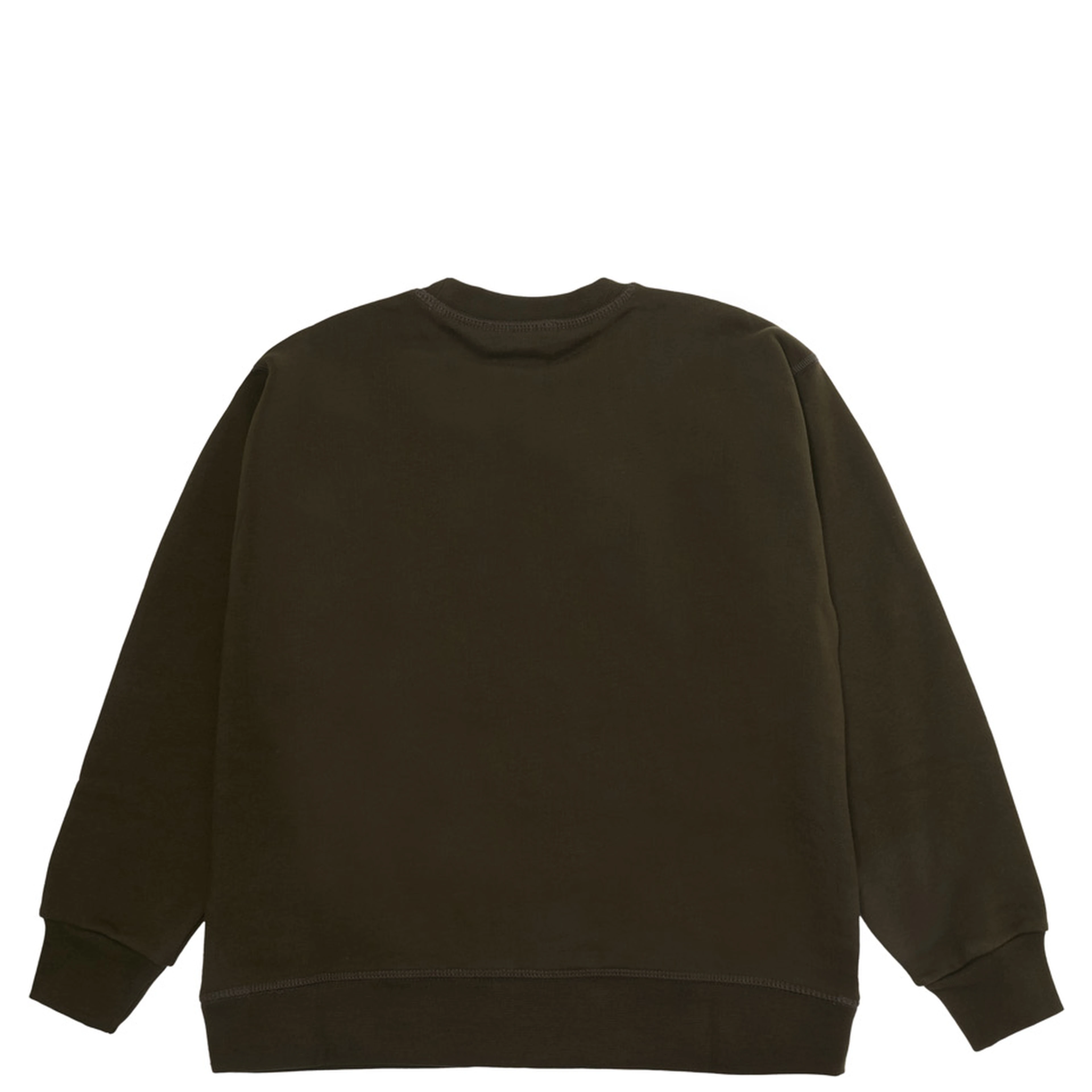 Green sweatshirt with logo lettering on the front in cotton for boy