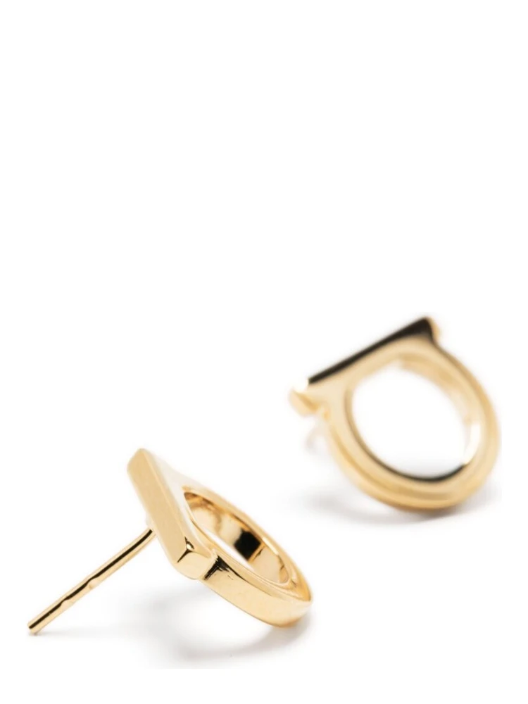 Gancini Earrings in Gold-Colored Brass for Women alternative