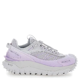 Trailgrip Gray Sneaker with Logo Detail on the Front and Chunky Sole in Leather for Women