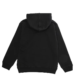 Dark grey Hooded sweatshirt with tone-on-tone logo in cotton for Boy