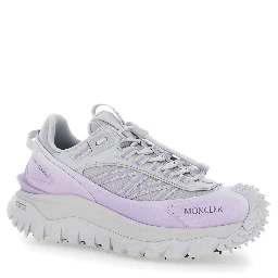 Trailgrip Gray Sneaker with Logo Detail on the Front and Chunky Sole in Leather for Women