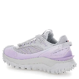Trailgrip Gray Sneaker with Logo Detail on the Front and Chunky Sole in Leather for Women