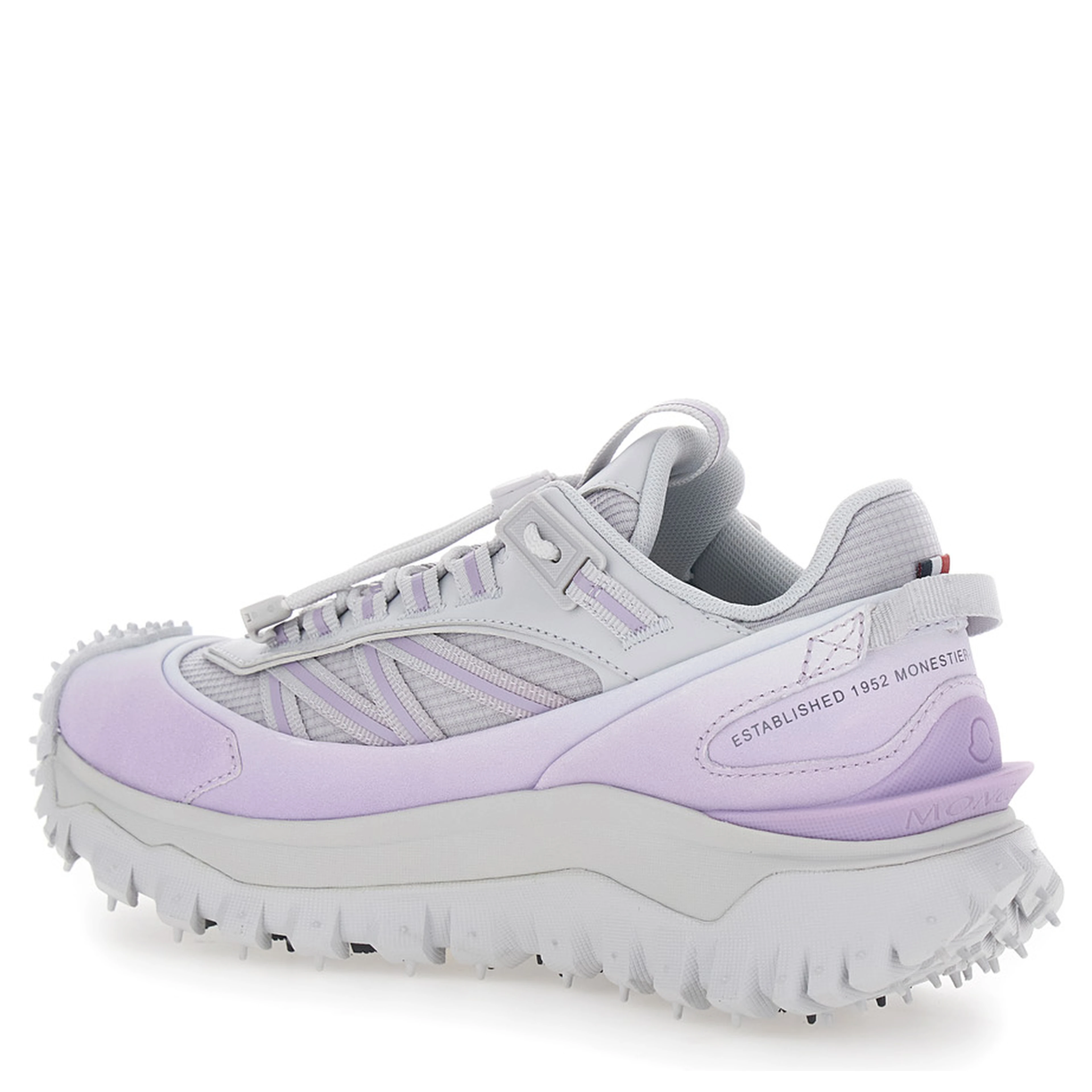 Trailgrip Gray Sneaker with Logo Detail on the Front and Chunky Sole in Leather for Women