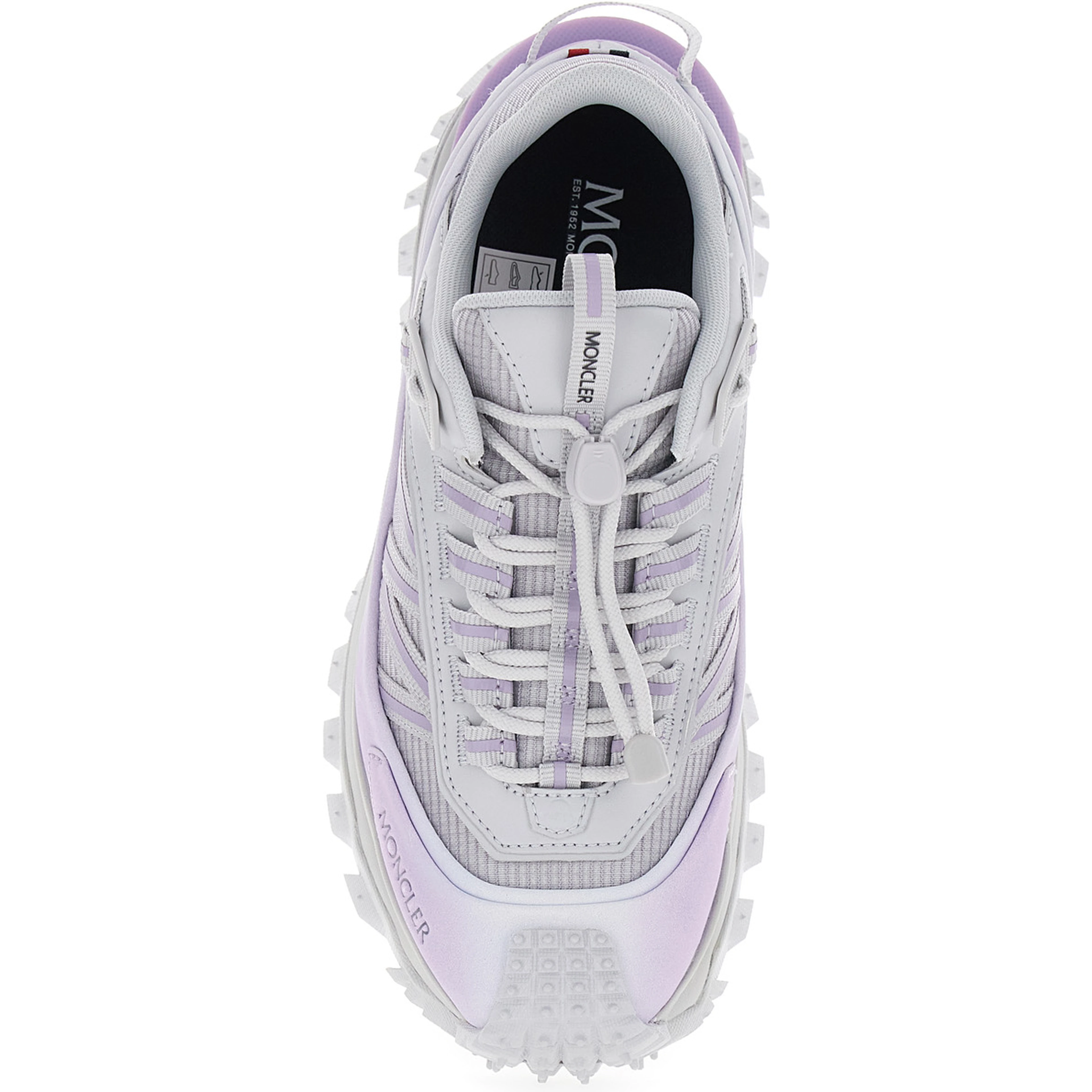 Trailgrip Gray Sneaker with Logo Detail on the Front and Chunky Sole in Leather for Women
